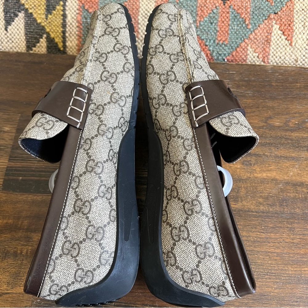 GUCCI Interlocking GG Monogram Coated Canvas Gordon Sport Loafers Mens 7G US7.5 - Picture 12 of 16